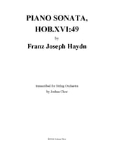 Piano Sonata in E-Flat Major, Hob.XVI:49 Orchestra sheet music cover